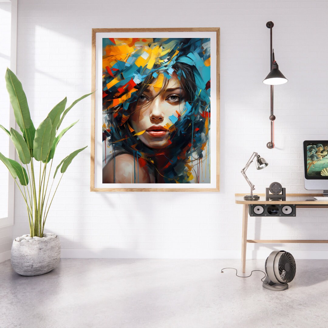 Large Abstract Art Printable Wall Art Painting Downloadable Art