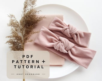 Headband pattern PDF , Beginner sewing patterns ,  DIY baby girl gifts , Sewing pattern for women , Do it yourself headband Digital download