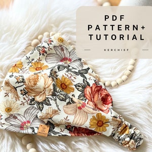 Modello pdf fazzoletto da sole, modelli di cucito per adulti – bambini PDF, modello pdf fascia per capelli, modello di cucito per donne foulard fai da te Download digitale