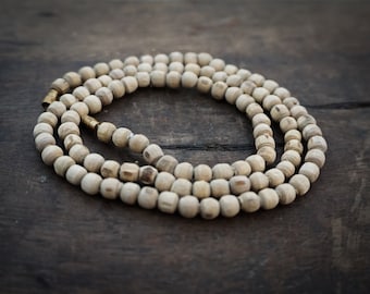 100% natural feito à mão tulsi kanthimala, contas de tulsi, colar de tulsi, pulseira de tulsi, radhe krishna tulsi, semente de vrindavan tulasi