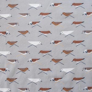 PRE-ORDER NOW, Sanderlings, Charley Harper Coastal Vol. 2 for Birch Organic Fabrics
