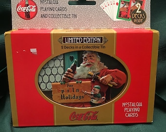 Limited Edition Coca-Cola Santa Playing Cards & Collector Tin - Set 2