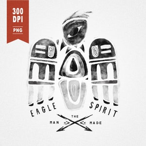 Eagle Clip Art, Eagle Png, Digital Print Download, High-Quality Png, Clipart, Animal Art, Sublimation Print, Indian Western Clip Art