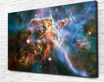 James Webb Teleskop Leinwand Kunst: Säulen der Schöpfung, kosmische Klippen