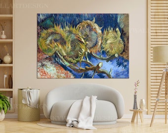 Van Gogh Sonnenblumen Leinwanddruck: Vintage Kunstdruck