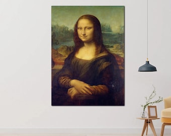アンティーク 絵画 モナリザ　レオナルドダヴィンチ　レプリカ モナ・リザのプリント - レオナルド・ダ・ヴィンチのヴィンテージ