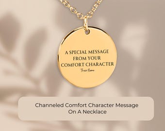 Messaggio di conforto canalizzato su una collana - Regalo che cambia la realtà - Letture mutevoli