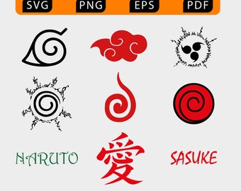 Akatsuki Svg, Naruto Svg, Logo Akatsuki Svg, Anime Svg, Manga Anime Svg,  Svg, Png Dxf Eps Pdf File