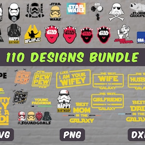 star wars svg, 110+ starwars svg bundle, svg files for cricut, darth vader svg