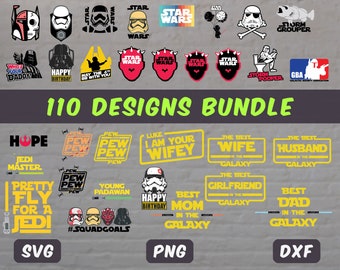 star wars svg, 110+ starwars svg bundle, svg files for cricut, darth vader svg