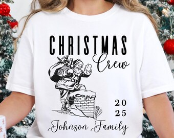 Custom Matching Family Christmas Shirt, personalized Holiday Group tshirt, Christmas tee cousin crew top, Festive photo t shirt Xmas apparel