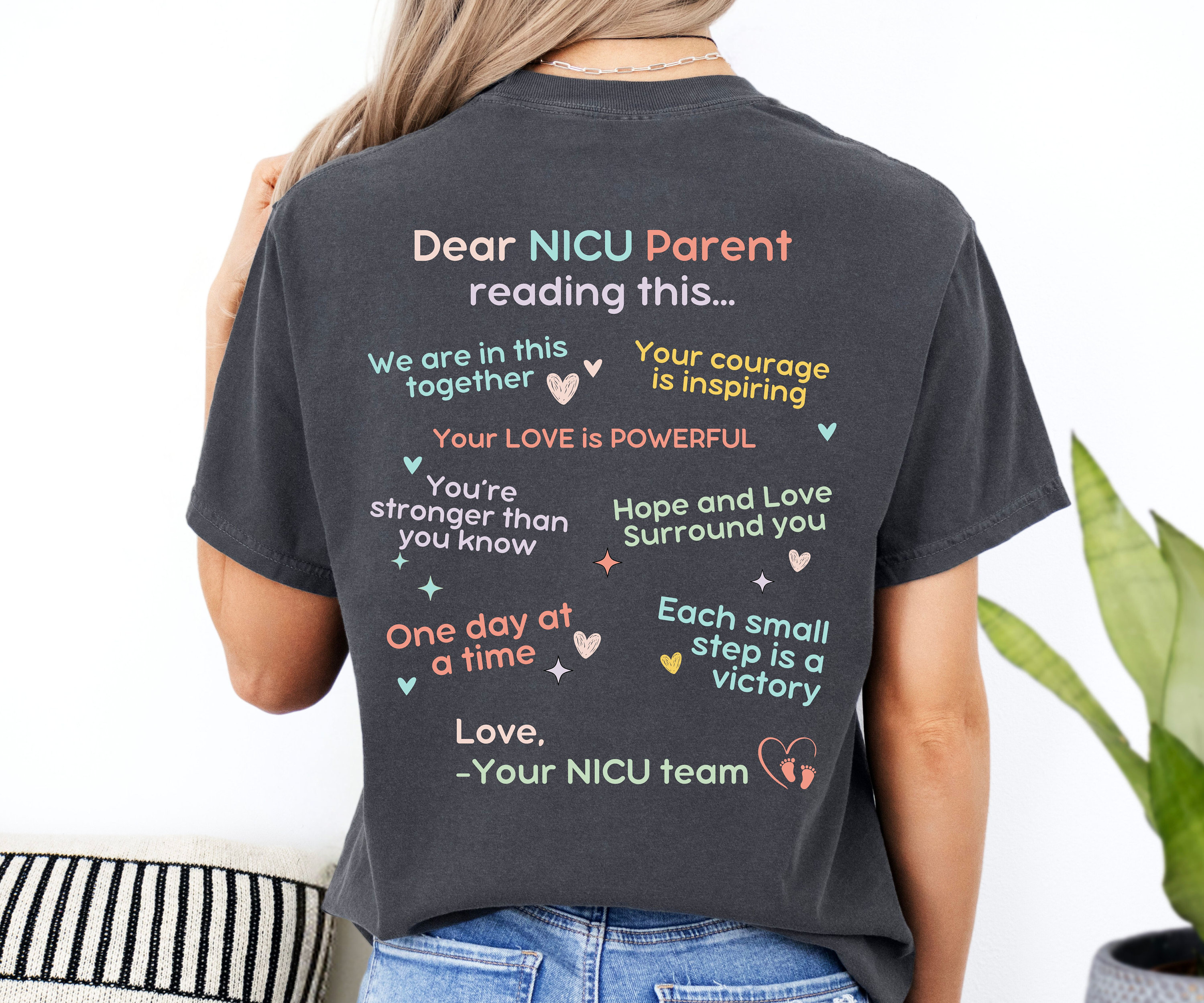 Custom NICU Nurse Shirt Gift for Neonatal RN nnp practitioner group matching crewneck tee gift for new nurse grad Women Nurse Work tshirt