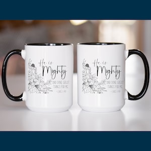 Christian Inspirational Scripture Coffee Mug Gift Bible Verse Drinkware Christian mug Faith Religious Coffee Cup Faith Tea Mug Spiritual
