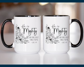Christian Inspirational Scripture Coffee Mug Gift Bible Verse Drinkware Christian mug Faith Religious Coffee Cup Faith Tea Mug Spiritual