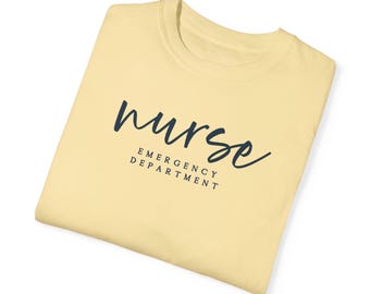 Custom Nurse shirt gift for RN Comfort Colors® Nurse t-Shirt personalize Nurse graduation new grad Nurse Life Registered Nurse group unit