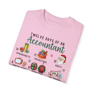 Christmas Accountant shirt Gift Accounting 12 Days Christmas Crewneck t-Shirt Xmas Apparel Party Holiday Gift Funny Accountant Top Blossom