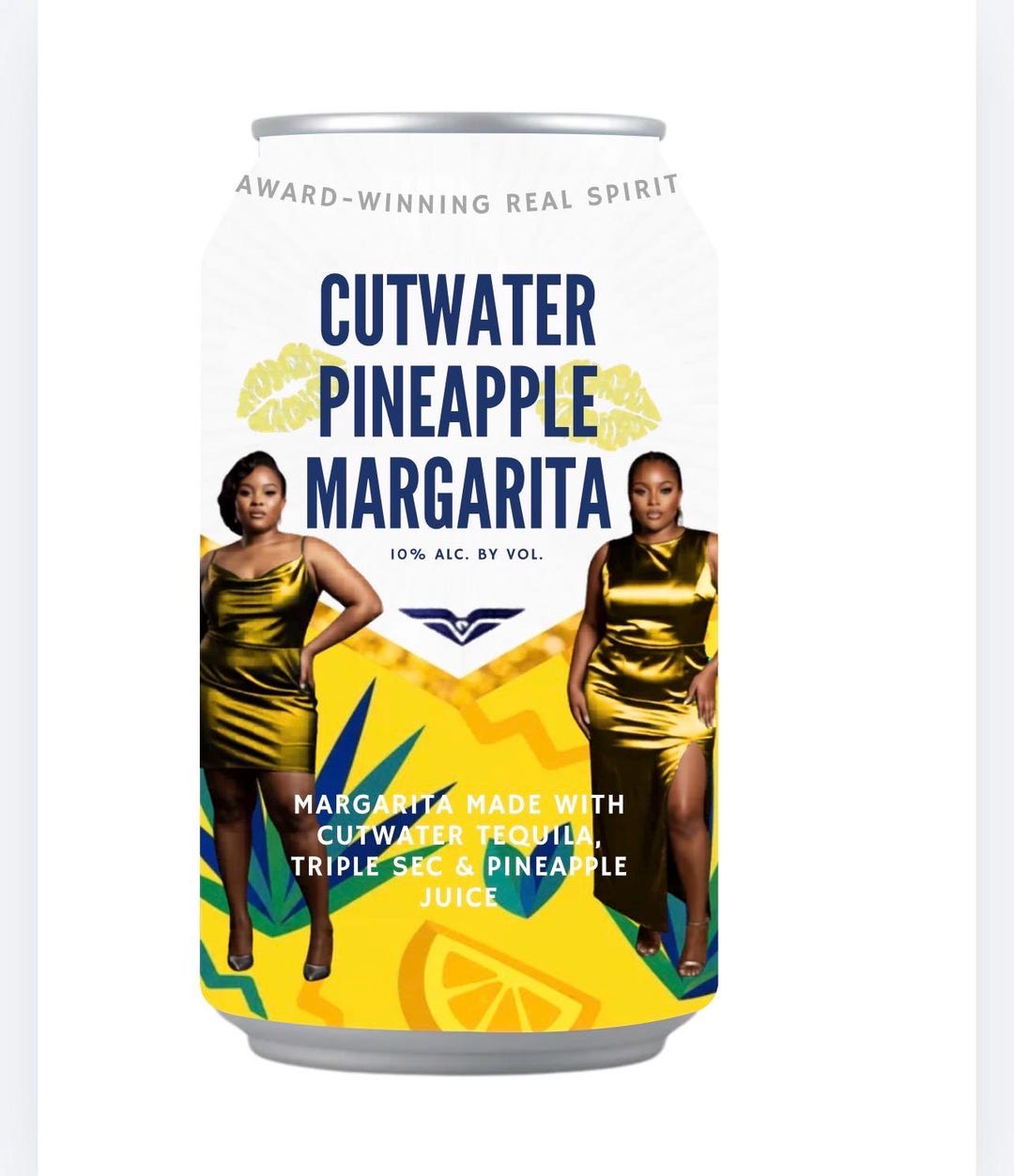 Custom Cutwater Pineapple Margarita Can Label Template - Etsy