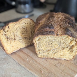 Sourdough bread, homemade food, fresh baked bread, made from scratch