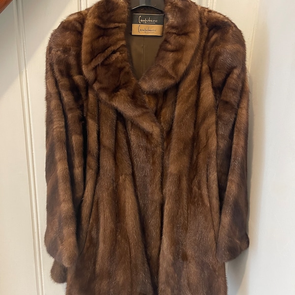 Vintage original mink fur coat