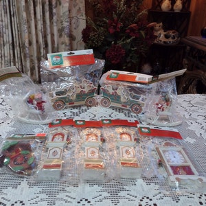 Vintage Lot of Kurt Adler Inc Christmas Ornaments Unopened from 1992