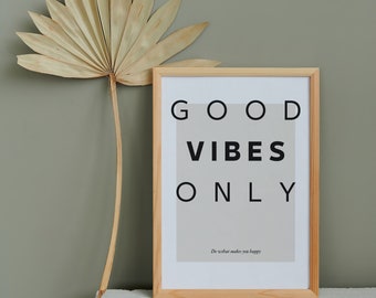 Good Vibes Only Print. 8x10 Digital Download. Printable Jpeg PDF - Etsy