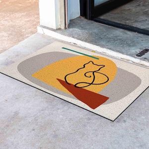 Cat Doormat: PVC Coil Rug, Anti-Skid Indoor/Outdoor Entryway Mat