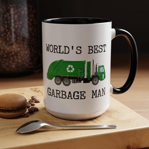 Garbage Man Coffee Mug, Trash Collector Christmas Gift, Trash Man Gift, Refuse Collector Gift Idea, Sanitation Engineer Christmas Gift Idea