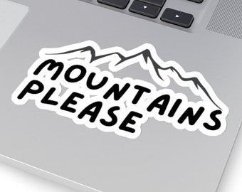 Water Bottle Sticker, Laptop Decal, Mountain Sticker, Adventurer Gift Ideas, Mountain Bottle Sticker, Wanderlust Outdoorsy Cute Sticker