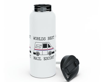 Bouteille d'eau en acier inoxydable pour porteur de courrier, cadeau pour facteur