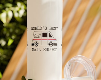 Gobelet de transport de courrier, Funny Mail Escort, 20 oz en acier inoxydable