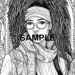 Coloring Pages PDF of African Women 4th edition,Printable Adult Kids Coloring Book, Fun Relaxing Art Activity for All Ages, Instant Download