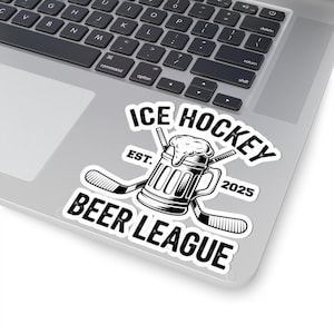 Ice Hockey League Aufkleber: Laptop, Wasserflasche Aufkleber