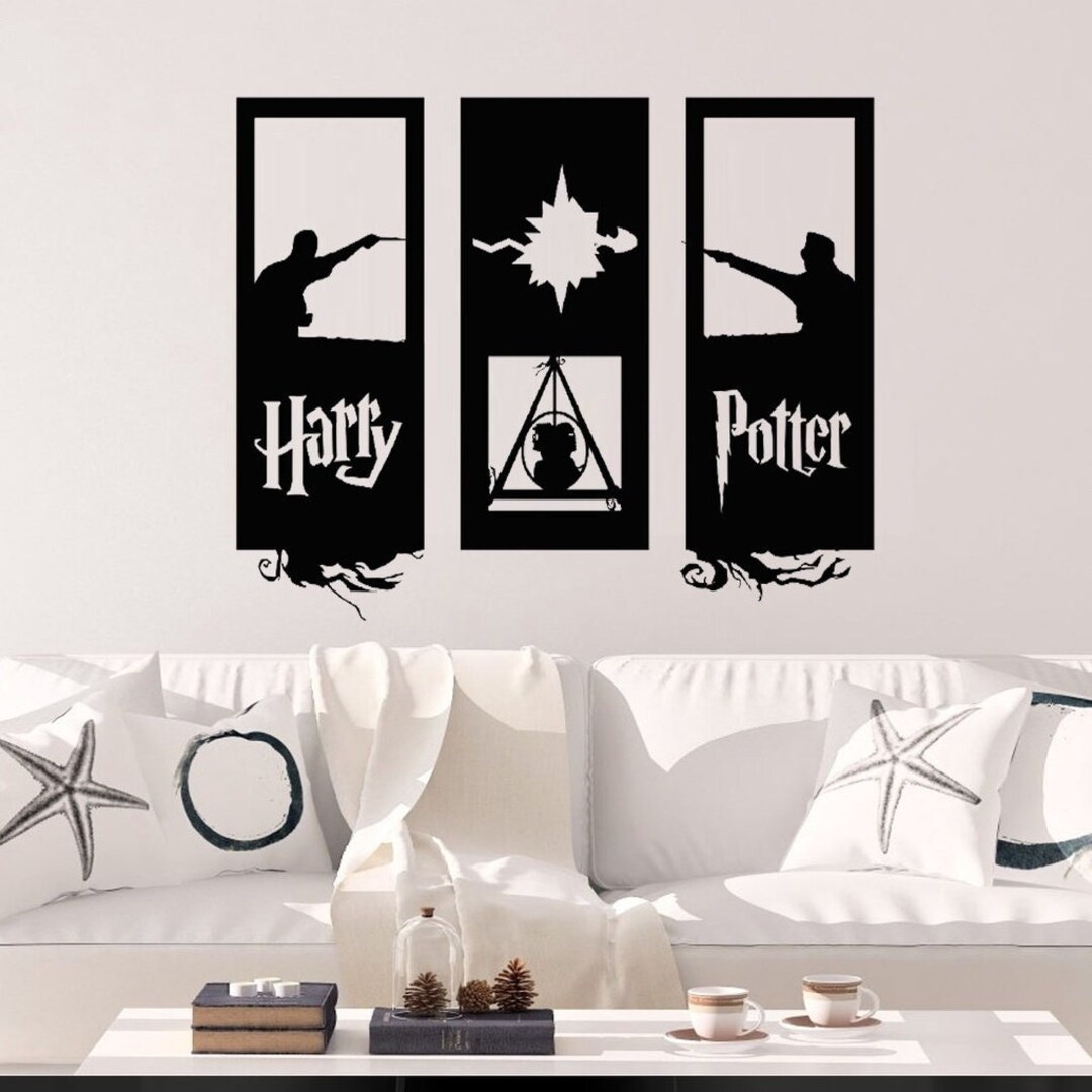 Harry Potter Wall Decor Hogwarts Wall Art Decorative Harry - Etsy