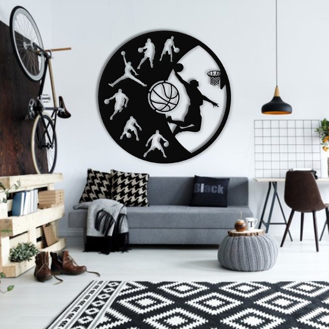 Basketball Players Wall Decor NBA Player Wall Art Sport Wall Etsy