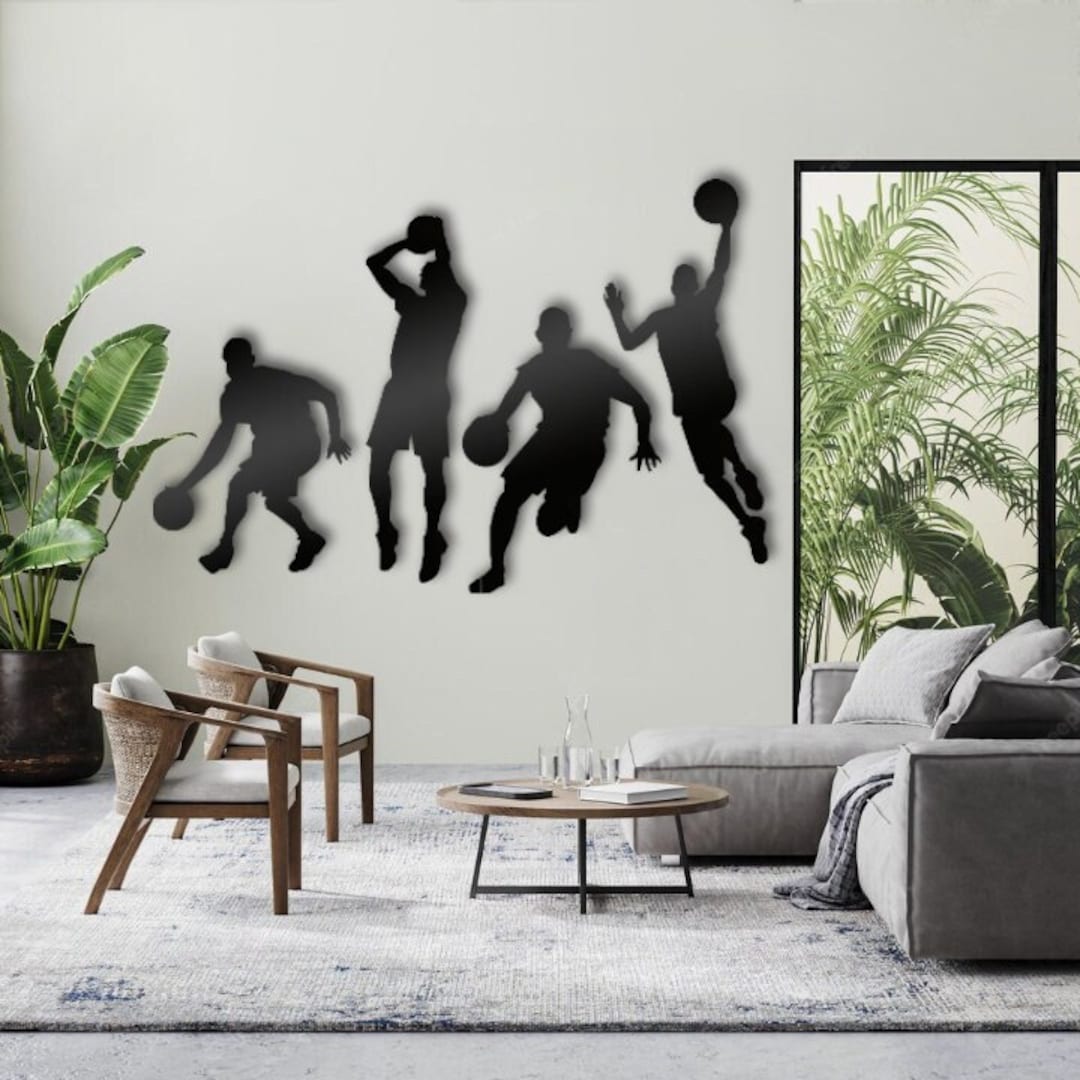 Basketball Wall Decor NBA Wall Hangings Basketball Players Etsy