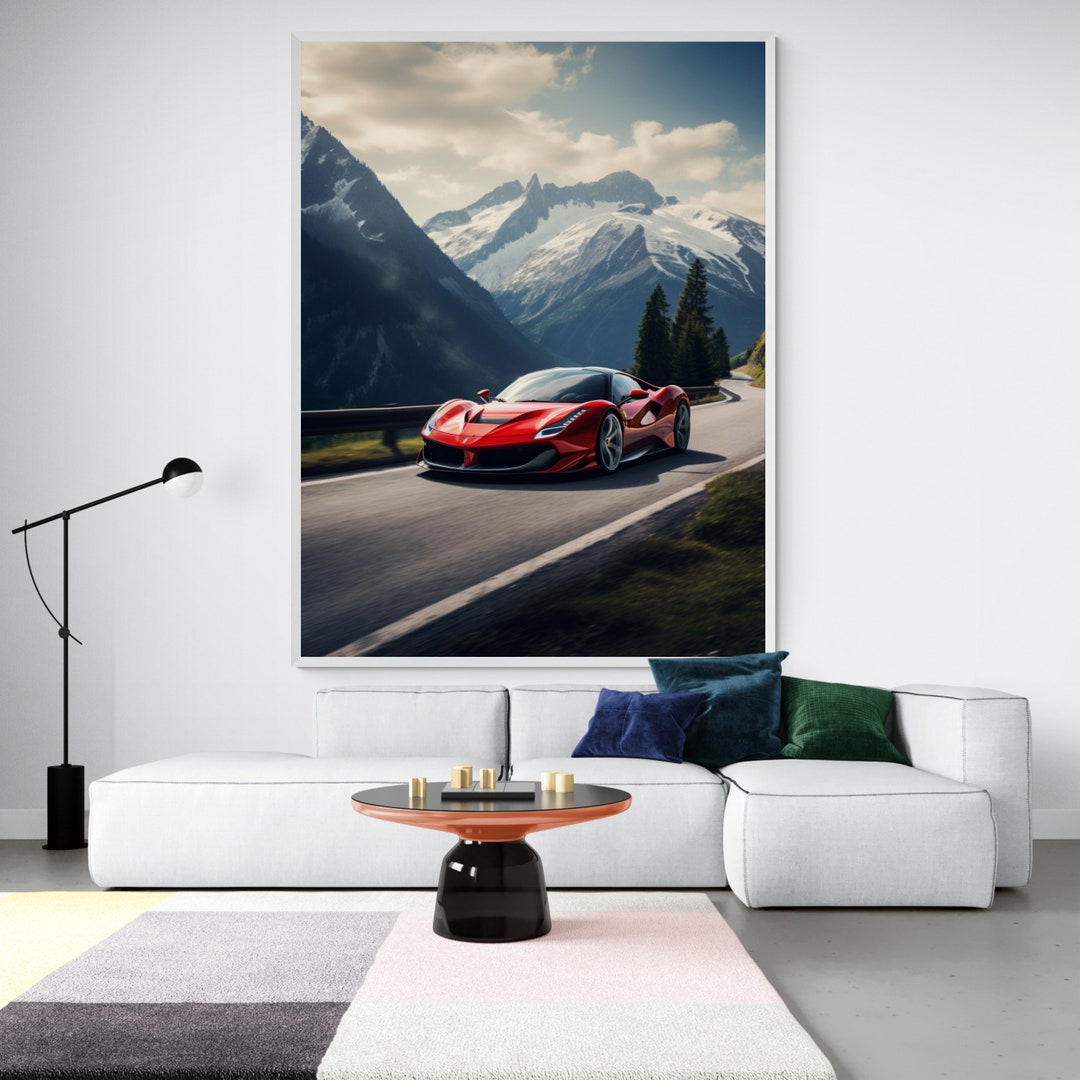 Custom Car Wall Art You Choose Any Car Any Colour Any Etsy