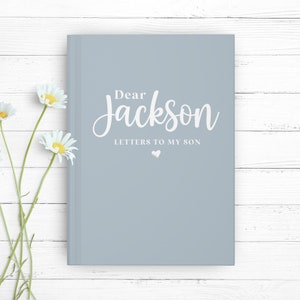 Diario personalizado para hijo / Diario de recuerdos personalizado / Cartas a mi hijo Diario / Diario de recuerdos / Libro de recuerdos para hijo / Regalo para hijo