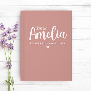 Diario personalizado para hija / Diario de recuerdos personalizado / Diario de cartas a mi hija / Diario de recuerdos / Libro de recuerdos para hija