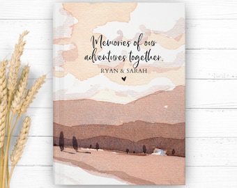 Our Adventures Book, Couple&#39;s Bucket List Memory Book, Love Story Journal, Outdoors Gift Idea, Travellers Travelling Diary, Places Traveled