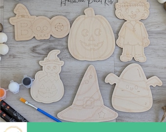 Halloween Paint Kit Laser SVG File Pumpkin Cat Witches Hat Boo SVG Files