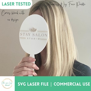 Acrylic Mirror SVG Laser Cut File Beauty Salon Lash Tech Personalized Business