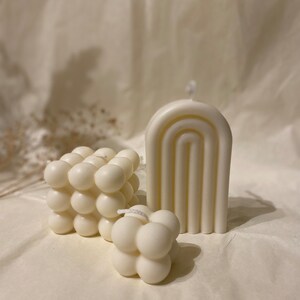 Set of decorative Arche candles, Mini Bubblr candle, Maxi Bubble candle