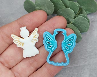 Angel Clay Cutter, Angel Christmas Polymer Clay Cutters, Christmas clay cutter, Winter clay cutter, Holiday polymer clay cutter