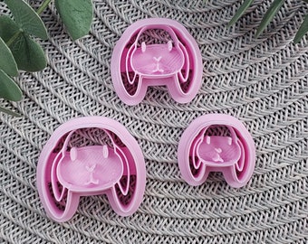 Cute Easter Bunny Clay Cutter, Rabbit animal clay cutter Animal clay cutter Polymer clay cutter Bunny Shaped polymer clay cutter