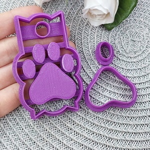 Stanley Topper Dog Paw Cutter, Stanley CUP TOPPER резак, Tumbler Topper Cutters, глиняные фрезы, фрезы для полимерной глины, Paw Clay Cutter