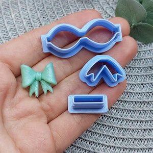 Bow Polymer Clay Cutter, Build a Bow Clay Cutters, Earrings clay cutter, Polymer clay cutter, 3D Printed Clay Cutter