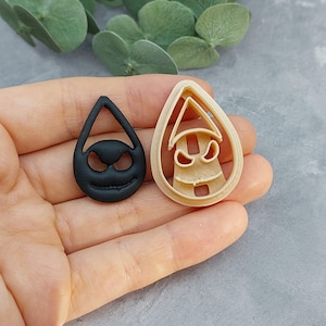 Polymer Clay Cutter Jack The Pumpkin King, Halloween Jack Polymer Clay Cutter, Halloween spooky clay cutter, Halloween clay cutter