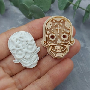 Skull Clay cutters , Skull Clay Cutter for earring, Halloween clay cutter, Spooky Halloween Clay Cutter