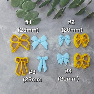 Bow Polymer Clay Cutter, Build a Bow Clay Cutters, Earrings clay cutter, Polymer clay cutter, 3D Printed Clay Cutter