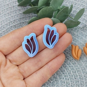 Leaf Polymer Clay Cutters set, Petal clay cutters, Boho clay cutters for earring, Making earring clay cutter, Polymer clay earrings cutter